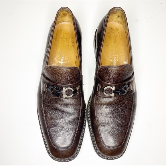 Salvatore Ferragamo Other - Salvatore Ferragamo Brown Leather Gancini Loafers